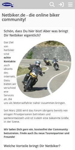 Vorschau der Website Netbiker, Medium aus Deutschland für gesponserte Artikel