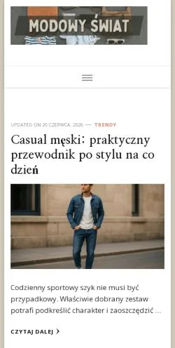 Anteprima del sito Modowy Świat, media di Polonia per articoli sponsorizzati