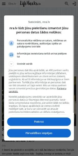 Podgląd witryny Lifehacks NRA, medium z kraju Stany Zjednoczone do artykułów sponsorowanych