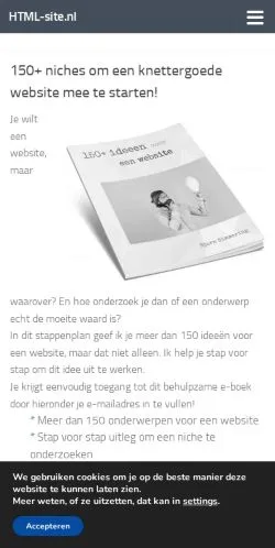 Preview of the HTML-site website, a media outlet in Netherlands for sponsored articles