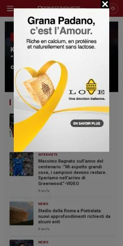 Podgląd witryny Pagine Romaniste, medium z kraju Włochy do artykułów sponsorowanych