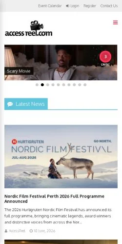 スポンサード記事向けのアメリカ合衆国メディア、Accessreelのサイトプレビュー