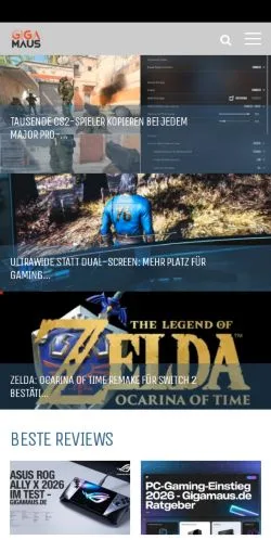 Anteprima del sito Gigamaus, media di Germania per articoli sponsorizzati