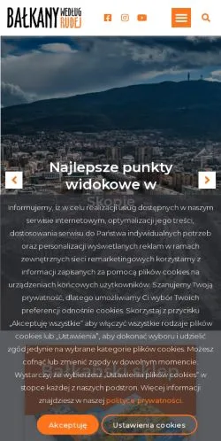 스폰서 기사용 폴란드 매체 Bałkany Rudej 사이트 미리보기