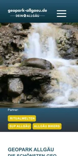 Podgląd witryny Geopark Allgäu, medium z kraju Niemcy do artykułów sponsorowanych
