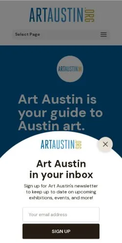 스폰서 기사용 미국 매체 Art Austin 사이트 미리보기