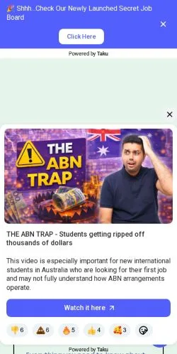 스폰서 기사용 미국 매체 Overseas Students Australia 사이트 미리보기