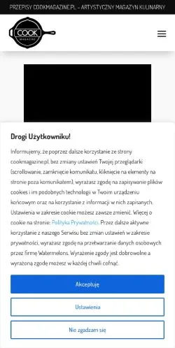 Podgląd witryny Cookmagazine, medium z kraju Polska do artykułów sponsorowanych