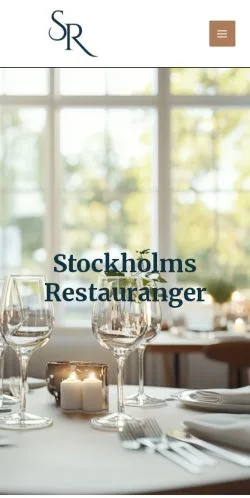 스폰서 기사용 스웨덴 매체 Stockholm Restauranger 사이트 미리보기