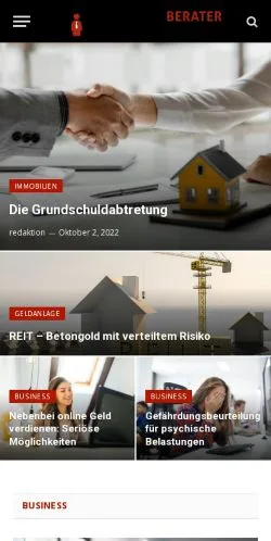 Anteprima del sito Ihr Onlineberater, media di Germania per articoli sponsorizzati