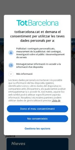Anteprima del sito Tot Barcelona, media di Stati Uniti per articoli sponsorizzati