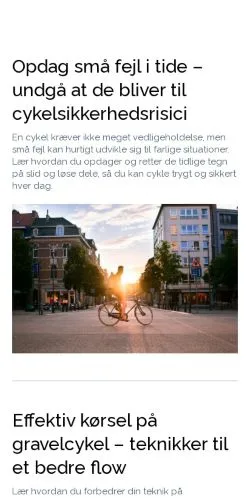 스폰서 기사용 덴마크 매체 cykleri.dk 사이트 미리보기
