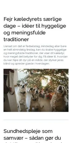 Anteprima del sito dyreting.dk, media di Danimarca per articoli sponsorizzati