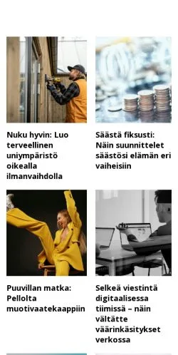 Podgląd witryny faktalaatikko.fi, medium z kraju Finlandia do artykułów sponsorowanych