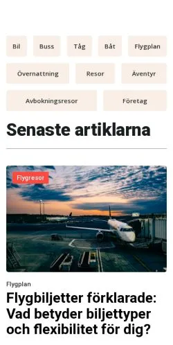 Podgląd witryny lyckligresa.se, medium z kraju Szwecja do artykułów sponsorowanych