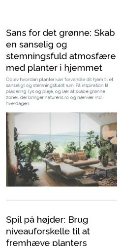 Anteprima del sito smukkeblomster.dk, media di Danimarca per articoli sponsorizzati