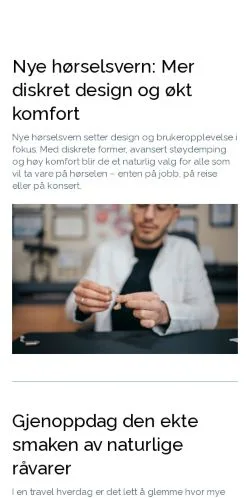 Sponsorlu makaleler için Norveç medyası sunnvakker.com sitesinin önizlemesi