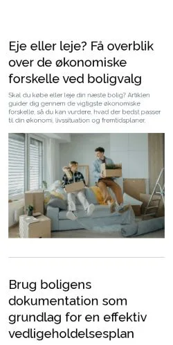 スポンサード記事向けのデンマークメディア、villasalg.dkのサイトプレビュー