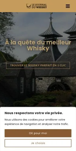 Anteprima del sito Le Journal du Whisky, media di Francia per articoli sponsorizzati