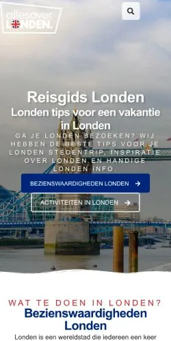 Anteprima del sito Alles Over Londen, media di Paesi Bassi per articoli sponsorizzati