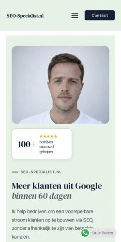 스폰서 기사용 네덜란드 매체 SEO-Specialist 사이트 미리보기