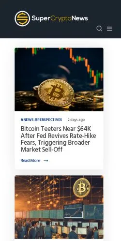 스폰서 기사용 영국 매체 SuperCryptoNews 사이트 미리보기