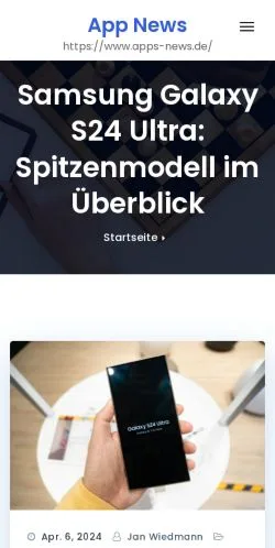 Anteprima del sito App News, media di Germania per articoli sponsorizzati