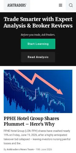 Aperçu du site AskTraders, média de États-Unis pour articles sponsorisés