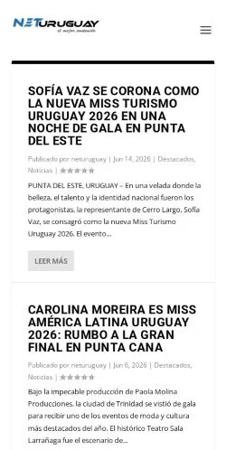 Aperçu du site NetUruguay, média de Espagne pour articles sponsorisés