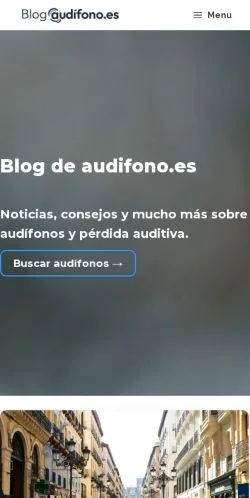 Podgląd witryny Blog De Audífono, medium z kraju Hiszpania do artykułów sponsorowanych