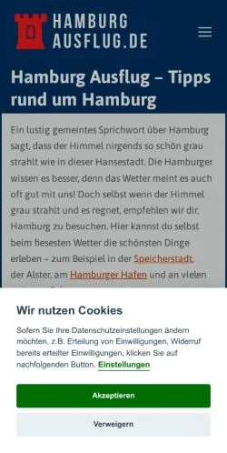 Podgląd witryny Hamburg Ausflug, medium z kraju Niemcy do artykułów sponsorowanych