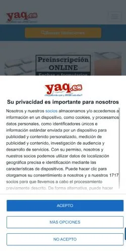Vista previa del sitio Y Ahora Qué, medio de España para artículos patrocinados