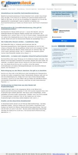 Aperçu du site Steuerncheck, média de États-Unis pour articles sponsorisés