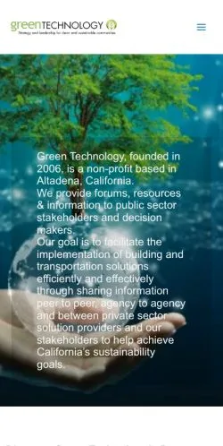 Pré-visualização do site Green Technology, meio de Estados Unidos para artigos patrocinados