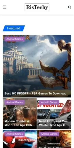 Aperçu du site RisTechy, média de États-Unis pour articles sponsorisés