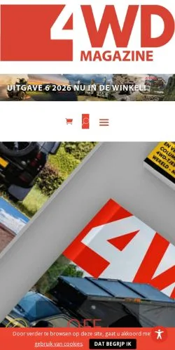 Anteprima del sito 4WD Magazine, media di Paesi Bassi per articoli sponsorizzati