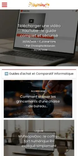 スポンサード記事向けのフランスメディア、Digitally Oursのサイトプレビュー