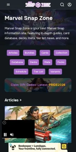Forhåndsvisning af Marvel Snap Zone, medie fra USA til sponsorerede artikler