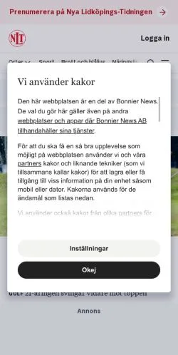 Vorschau der Website NLT, Medium aus Schweden für gesponserte Artikel