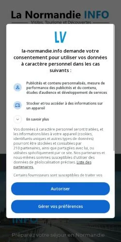 Anteprima del sito La Normandie INFO, media di Francia per articoli sponsorizzati