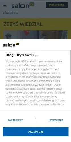 Podgląd witryny Salon24, medium z kraju Polska do artykułów sponsorowanych
