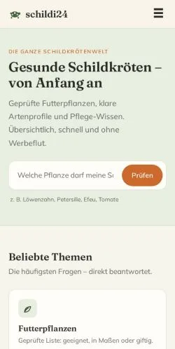 Vista previa del sitio Schildi24, medio de Alemania para artículos patrocinados