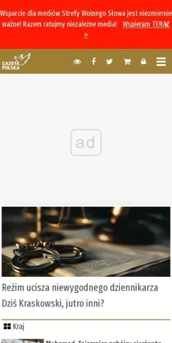 Anteprima del sito Gazeta Polska, media di Polonia per articoli sponsorizzati