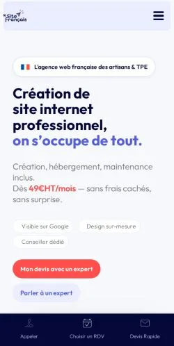Anteprima del sito Le Site Français, media di Francia per articoli sponsorizzati