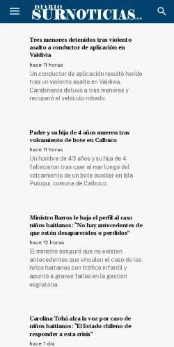 Anteprima del sito Diario Sur Noticias, media di Spagna per articoli sponsorizzati