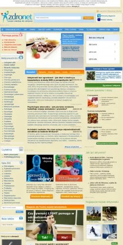 Voorbeeld van de site Zdronet, medium uit Polen voor gesponsorde artikelen
