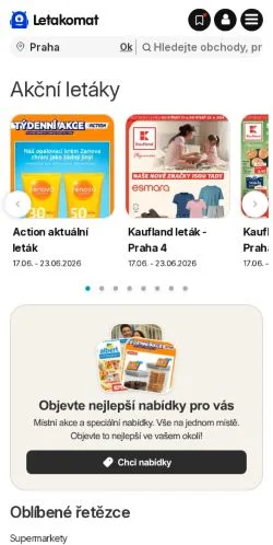 Podgląd witryny Letákomat, medium z kraju Czechy do artykułów sponsorowanych