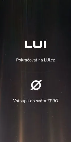 Pré-visualização do site LUI, meio de Tchéquia para artigos patrocinados