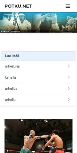 Aperçu du site Potku, média de Finlande pour articles sponsorisés