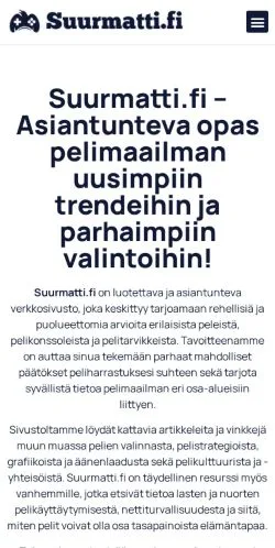 Anteprima del sito Suurmatti, media di Finlandia per articoli sponsorizzati